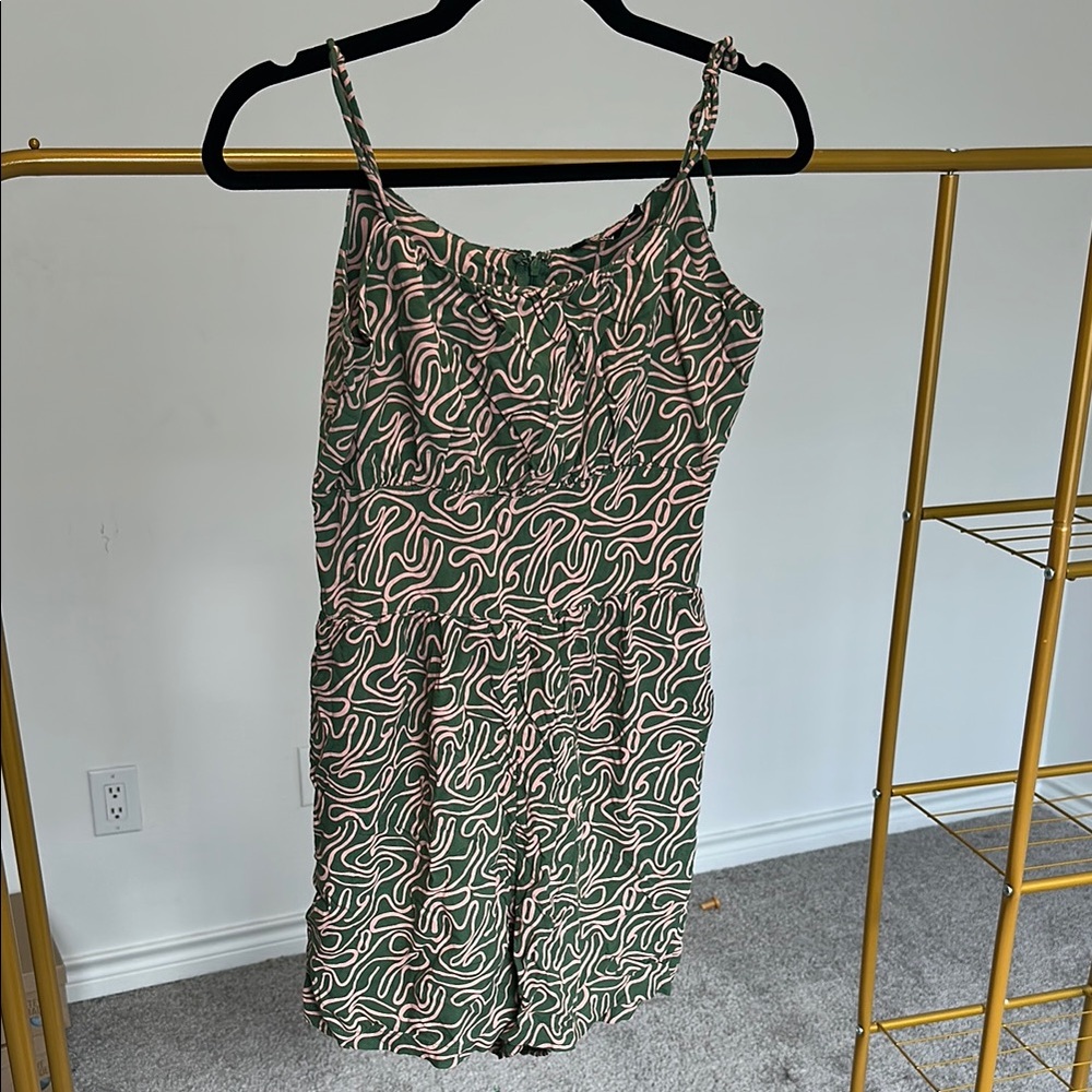 Only Green and Pink Swirl Romper